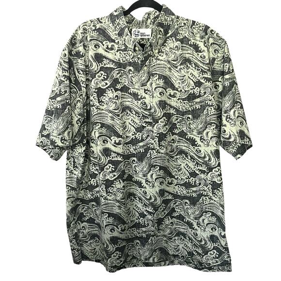 Vintage Reyn Spooner Popover Shirt Men's XXL Lot Of 2 Reverse Print Hawaii Green - Picture 4 of 15